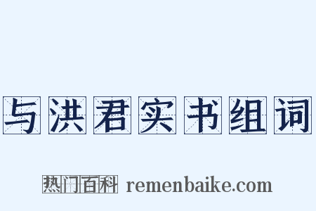 与洪君实书组词是什么意思的图片